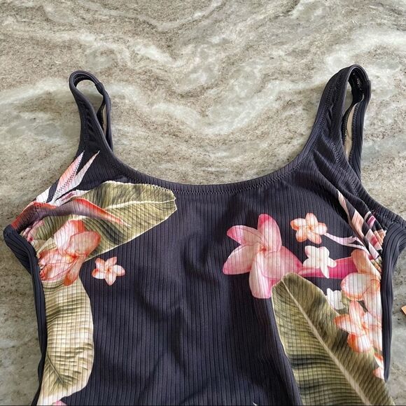 Nwt Kona Sol Tropical Floral One Piece Swimsuit - Picture 4 of 10